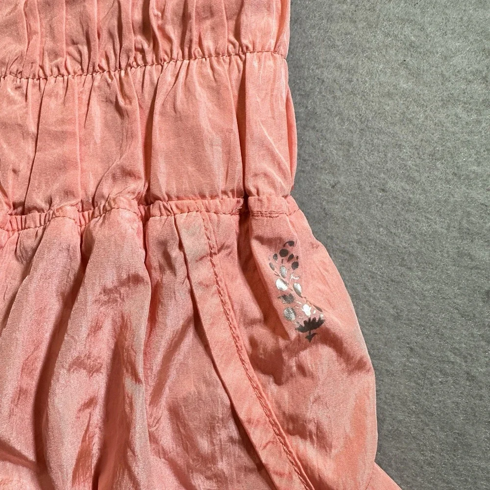 Free People Movement The Way Home Shorts Womens Small Coral Orange Athletic‎